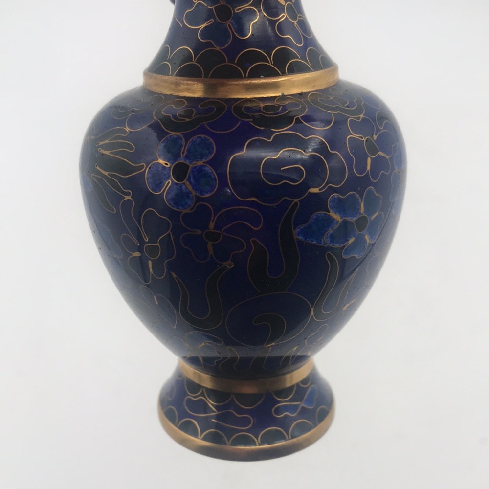 VTG‎ (60s) Cloisonné 4-1/4" Mini Bud Vase Chinese - Picture 7 of 9